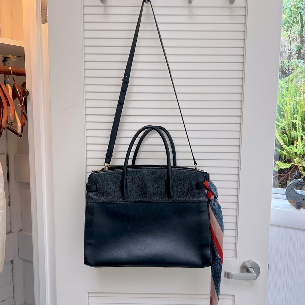 Cuyana mid size leather bag